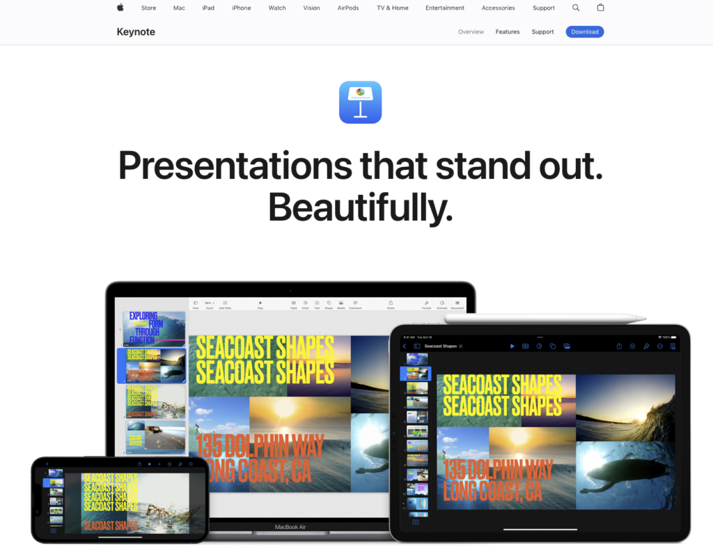 Keynote Homepage