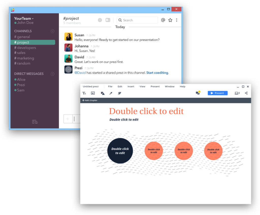 Win - Slack new prezi