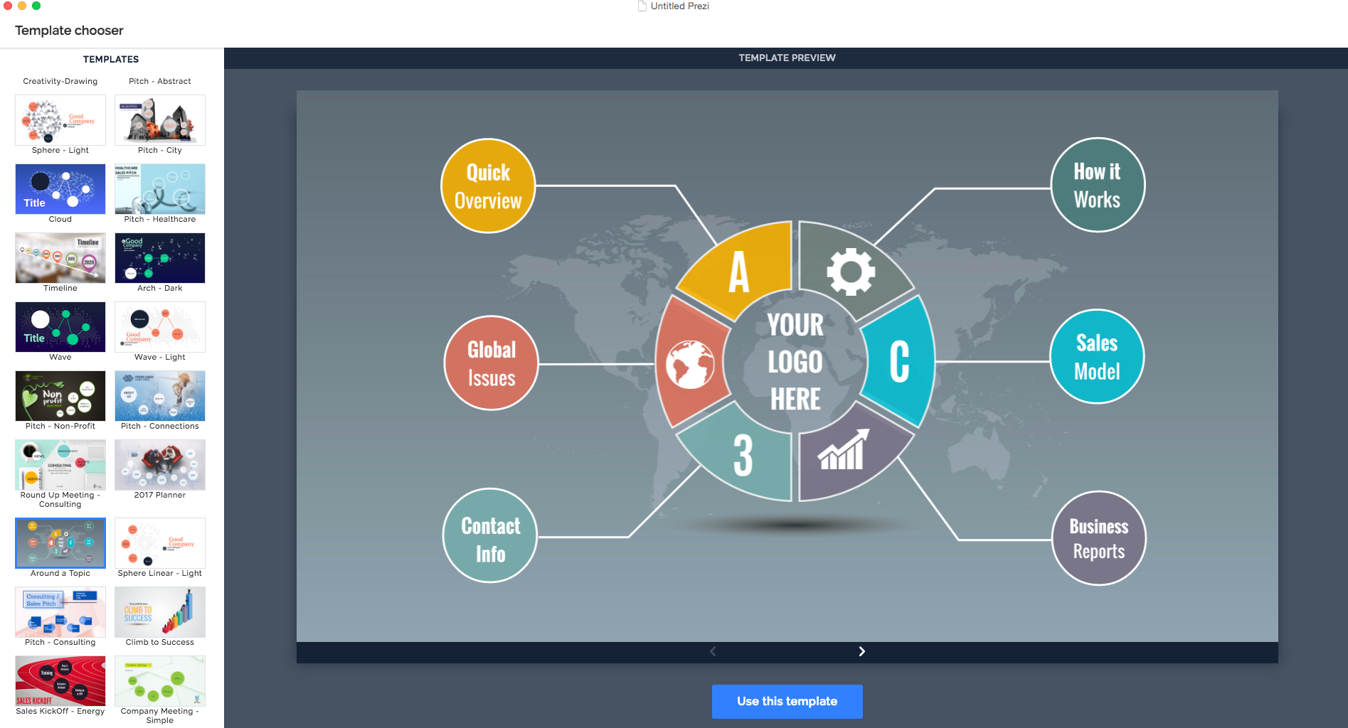 prezi classic impact template