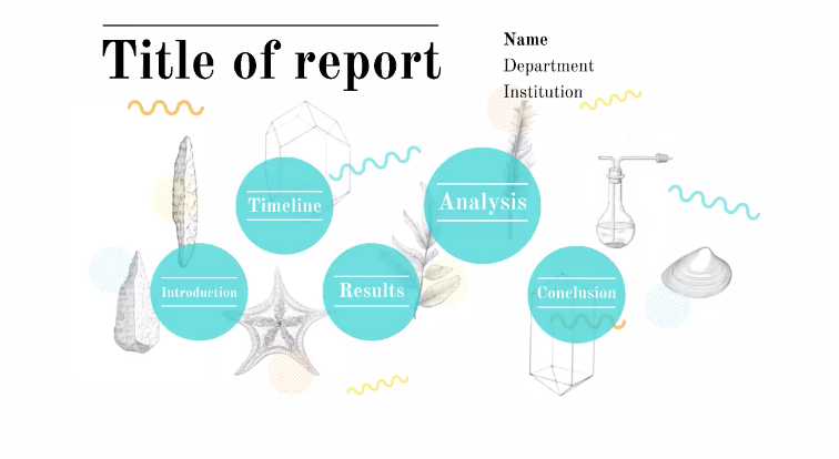 This Prezi presentation template can be used by students for their reports. 