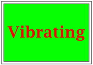 vibrating colors with red and green