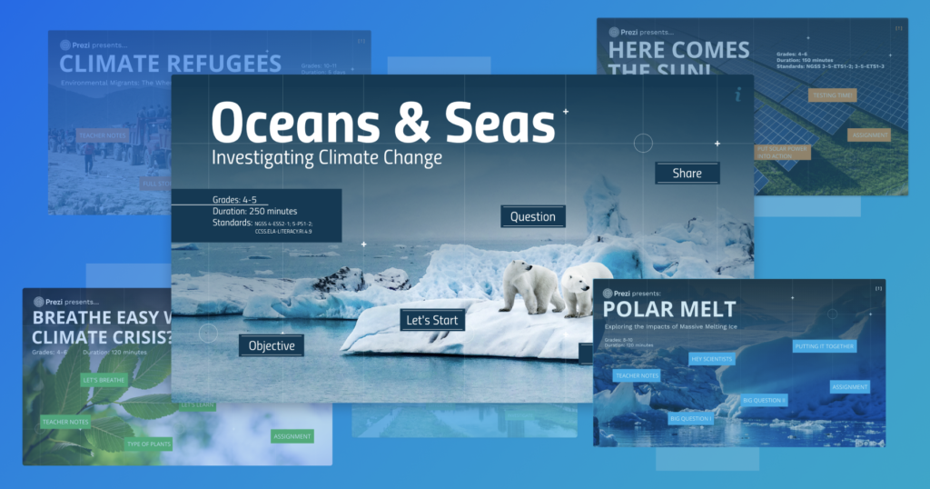 Prezi climate change lesson plans