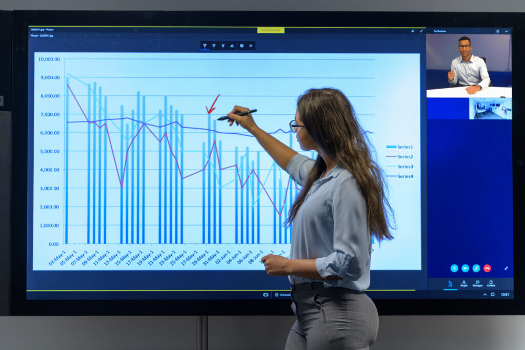 Data visualized presentation