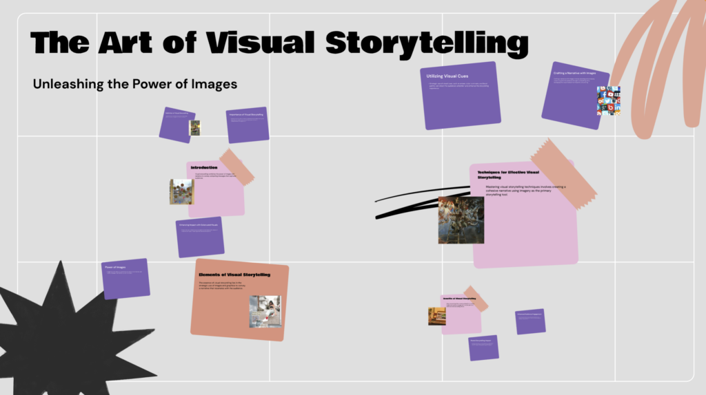 Prezi AI generated presentation example about visual storytelling