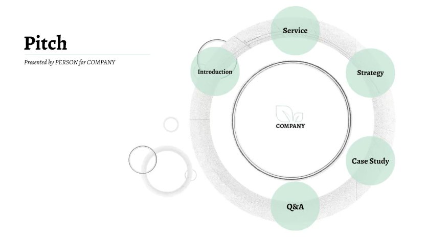 Sales pitch presentation template