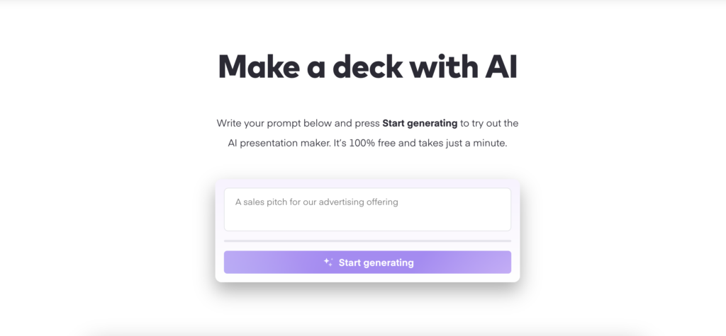 Pitch - AI presentation generator 