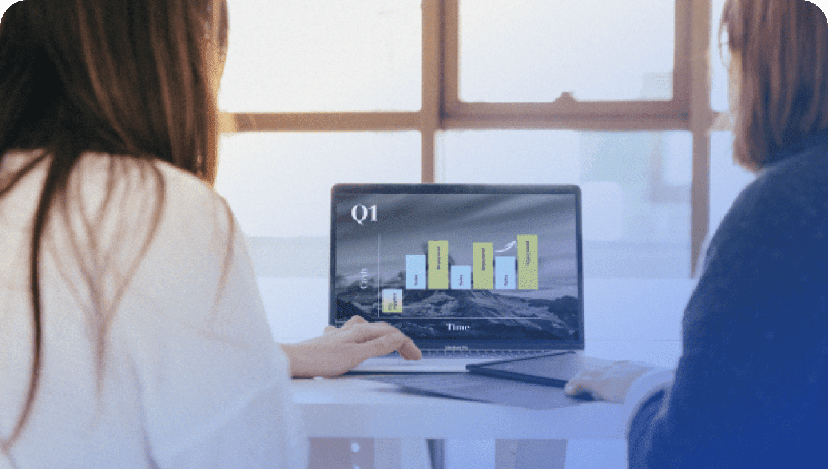 A computer showing Prezi AI prompt on the screen, where you can see one of the best free presentation tools at work.