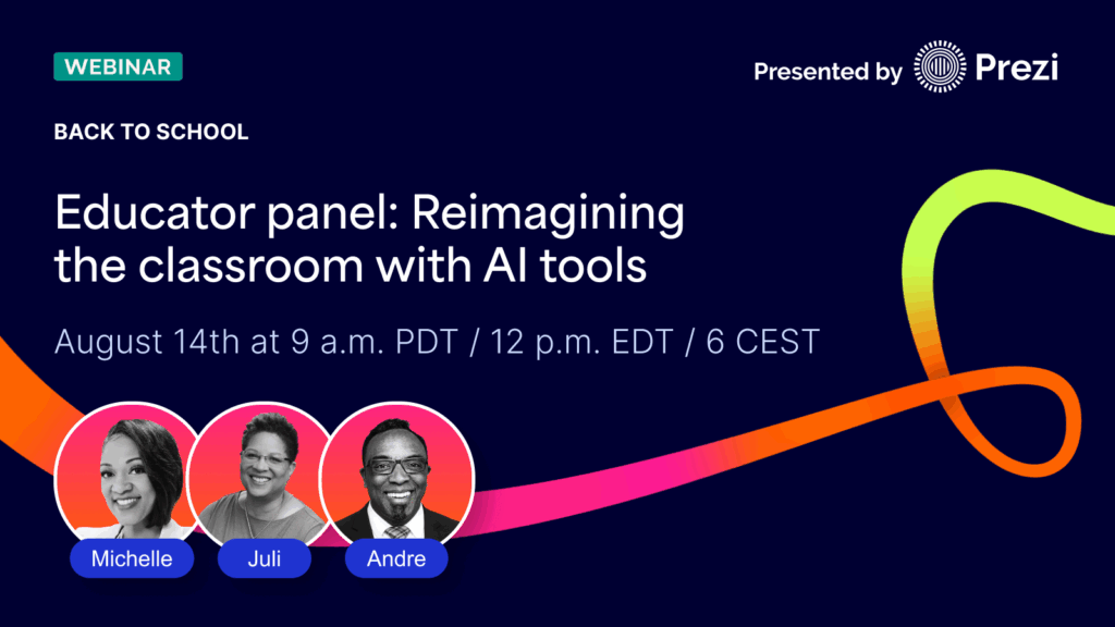 Prezi AI in education panel