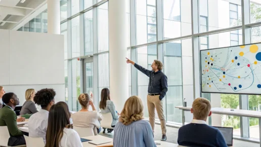 Engaging presentation styles for captivating an audience.